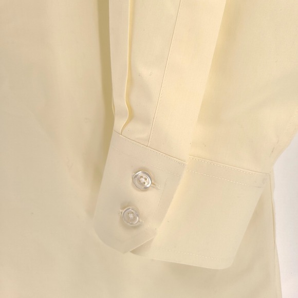 Charles Tyrwhitt Shirt Mens 17 Extra Large Yellow Jermyn Street Slim Fit Cotton - Picture 6 of 11